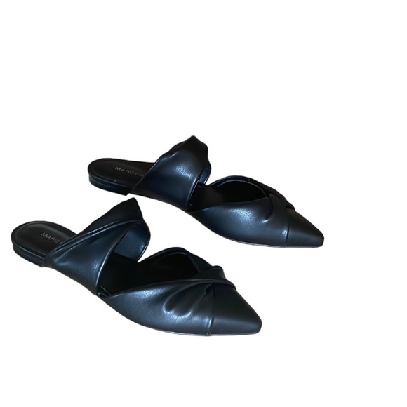 Marc Fisher pointed toe vegan leather flats - Picture 1 of 6